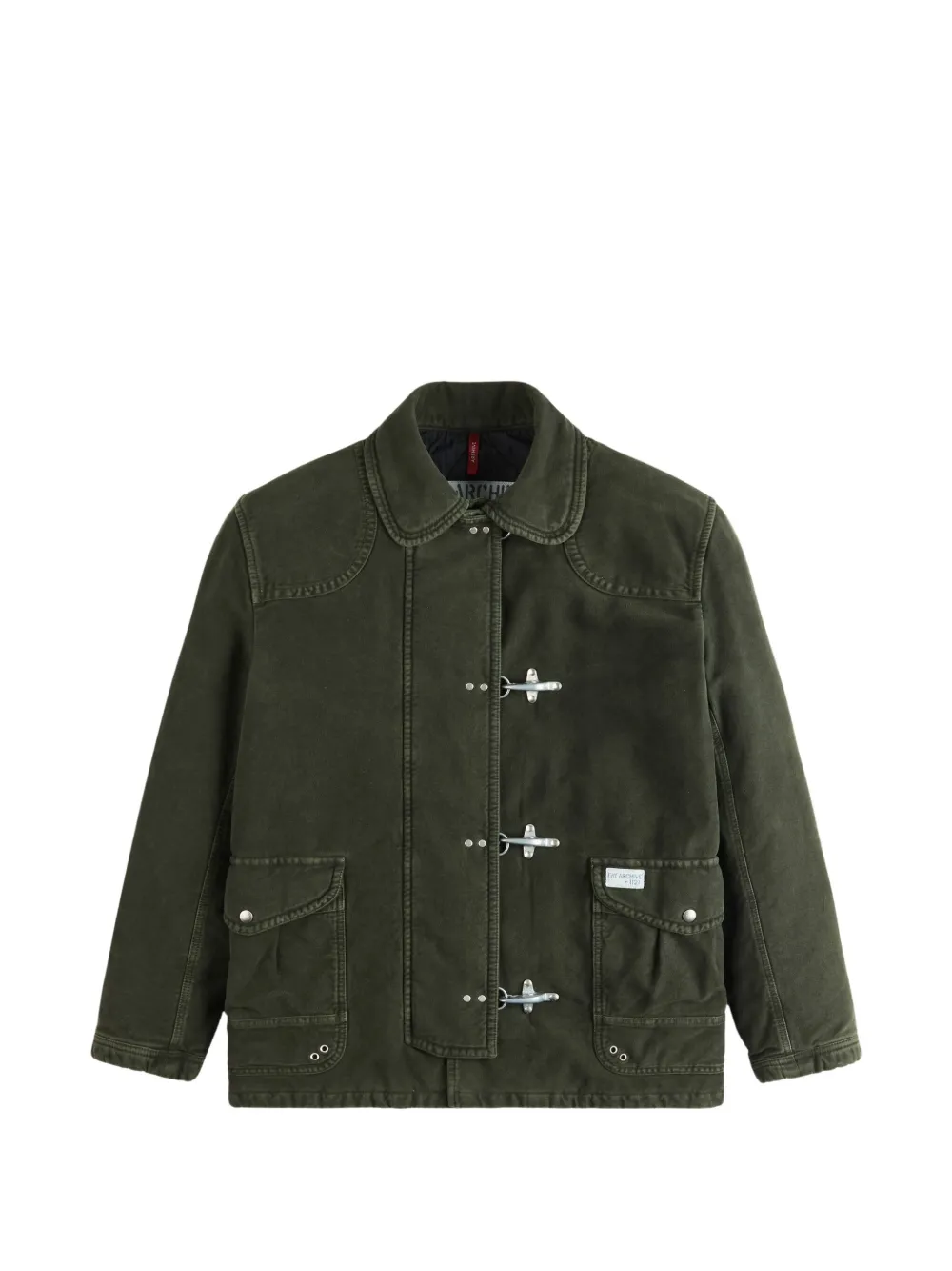 Fay 4 Ganci toggle-fastening duffle coat - Verde
