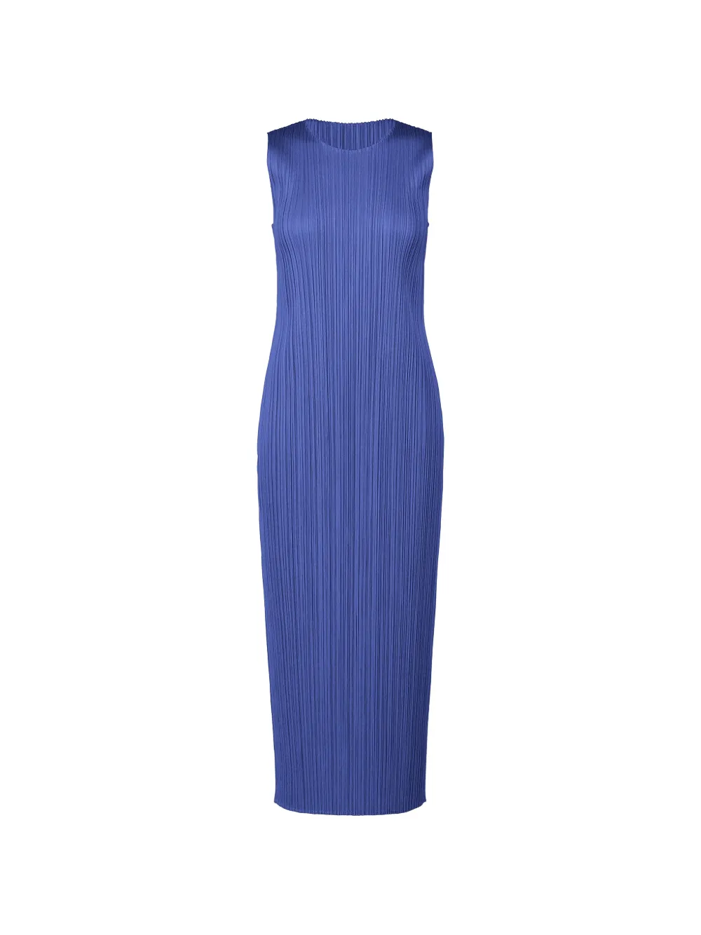 Pleats Please Issey Miyake May Blue sleeveless maxi dress