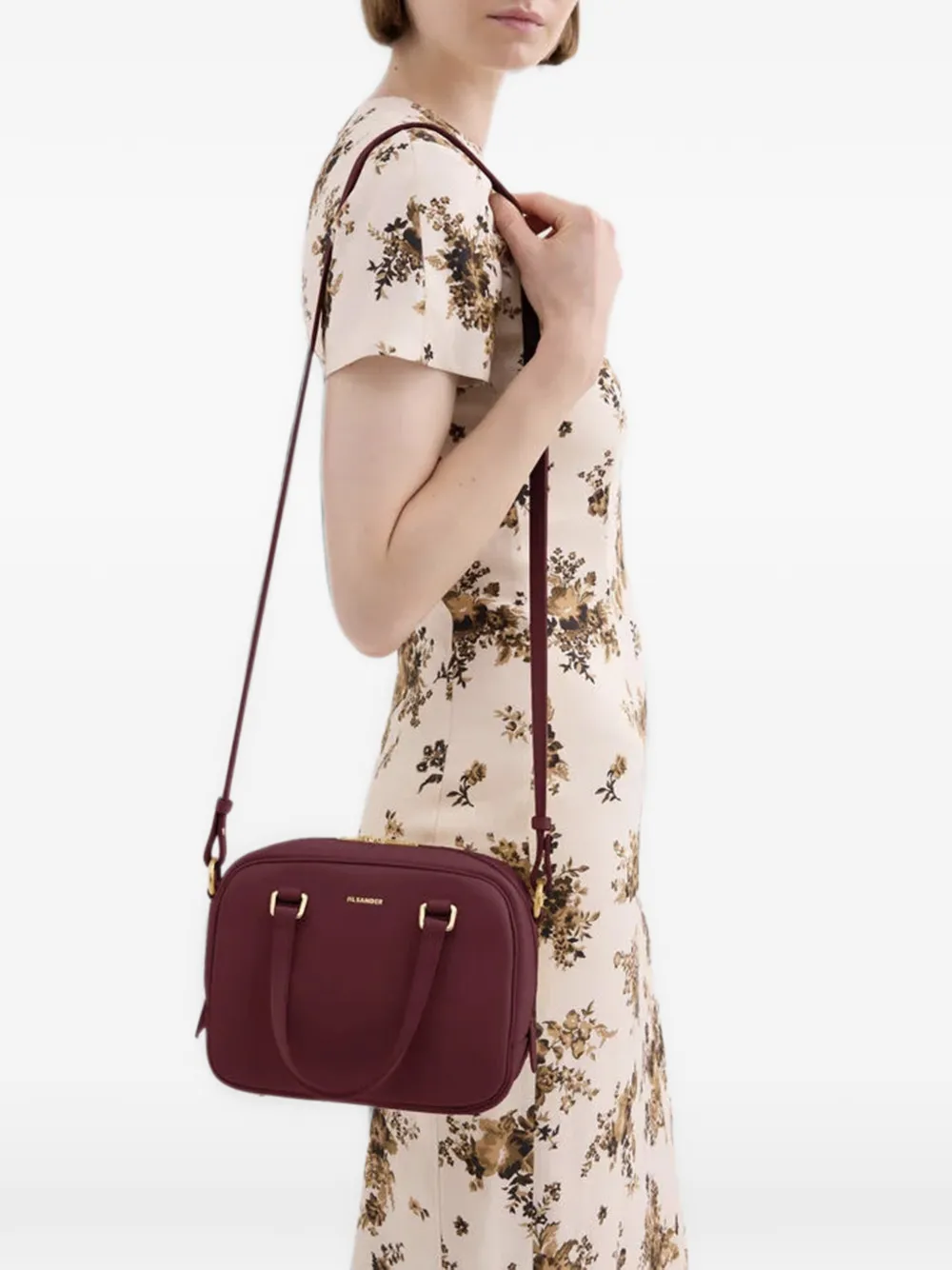 Jil Sander Vision small shoulder bag Rood