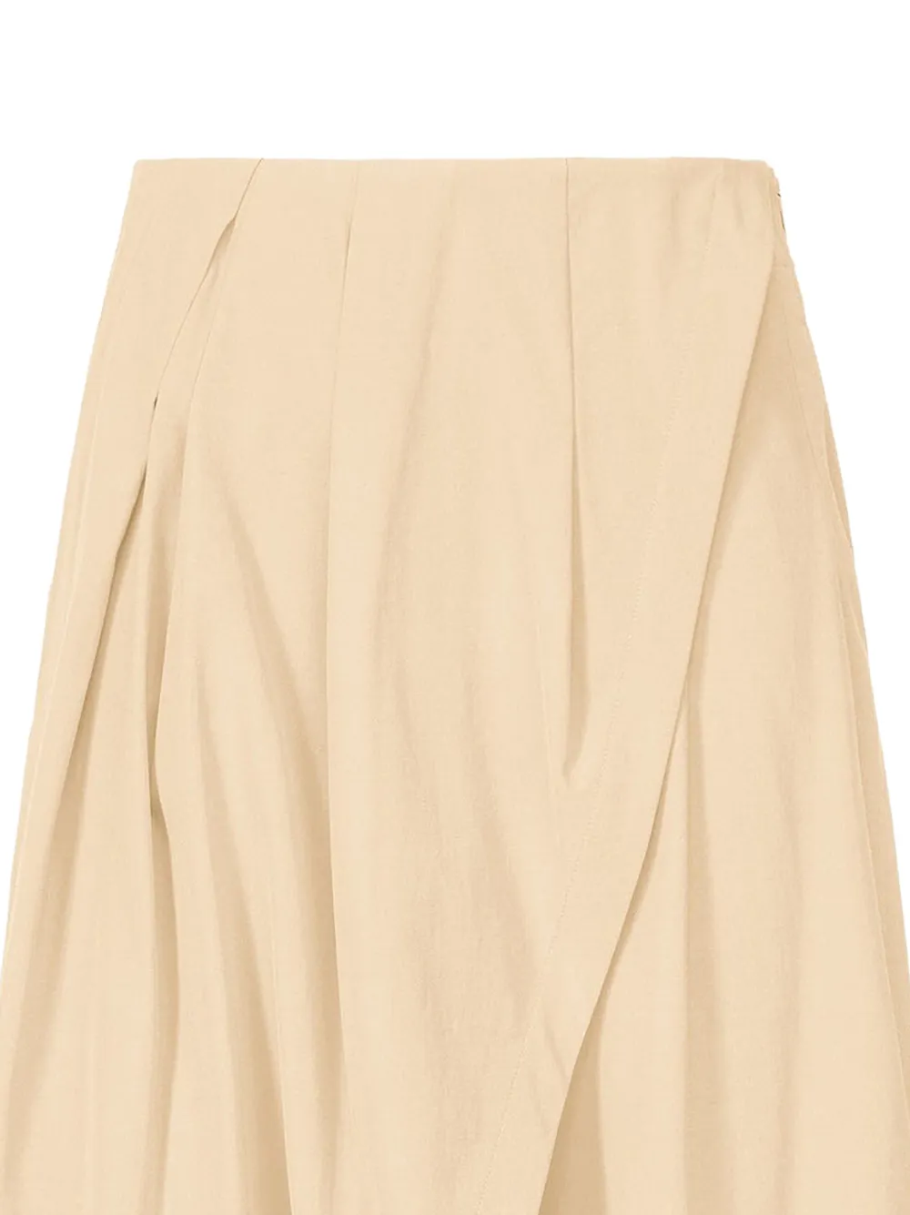 Issey Miyake Looped geplooide wikkelbroek Beige