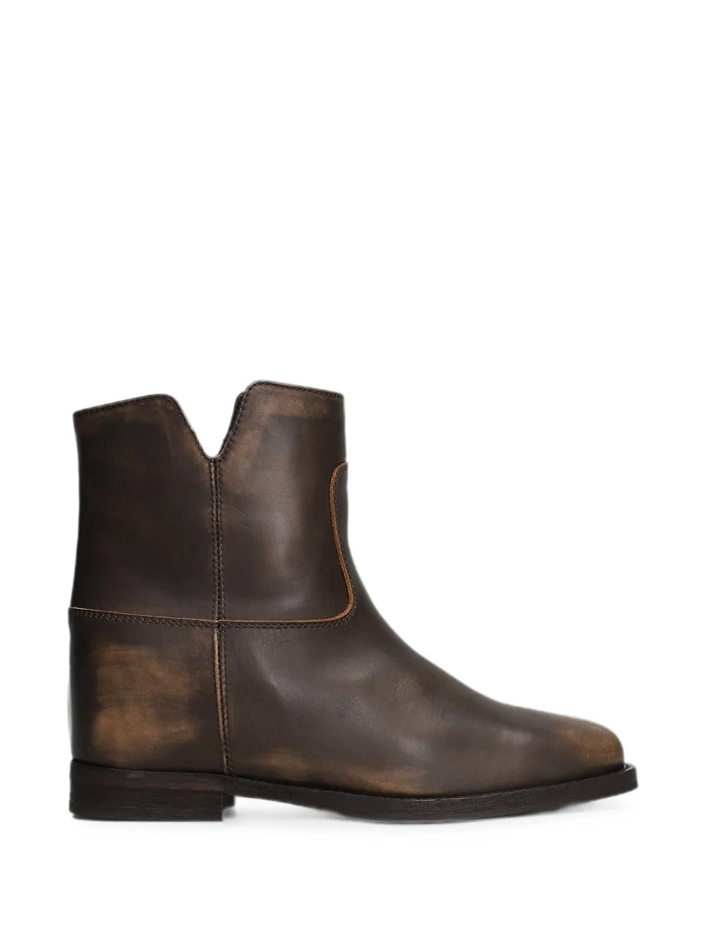 Via Roma 15 faded-effect ankle boots Bruin