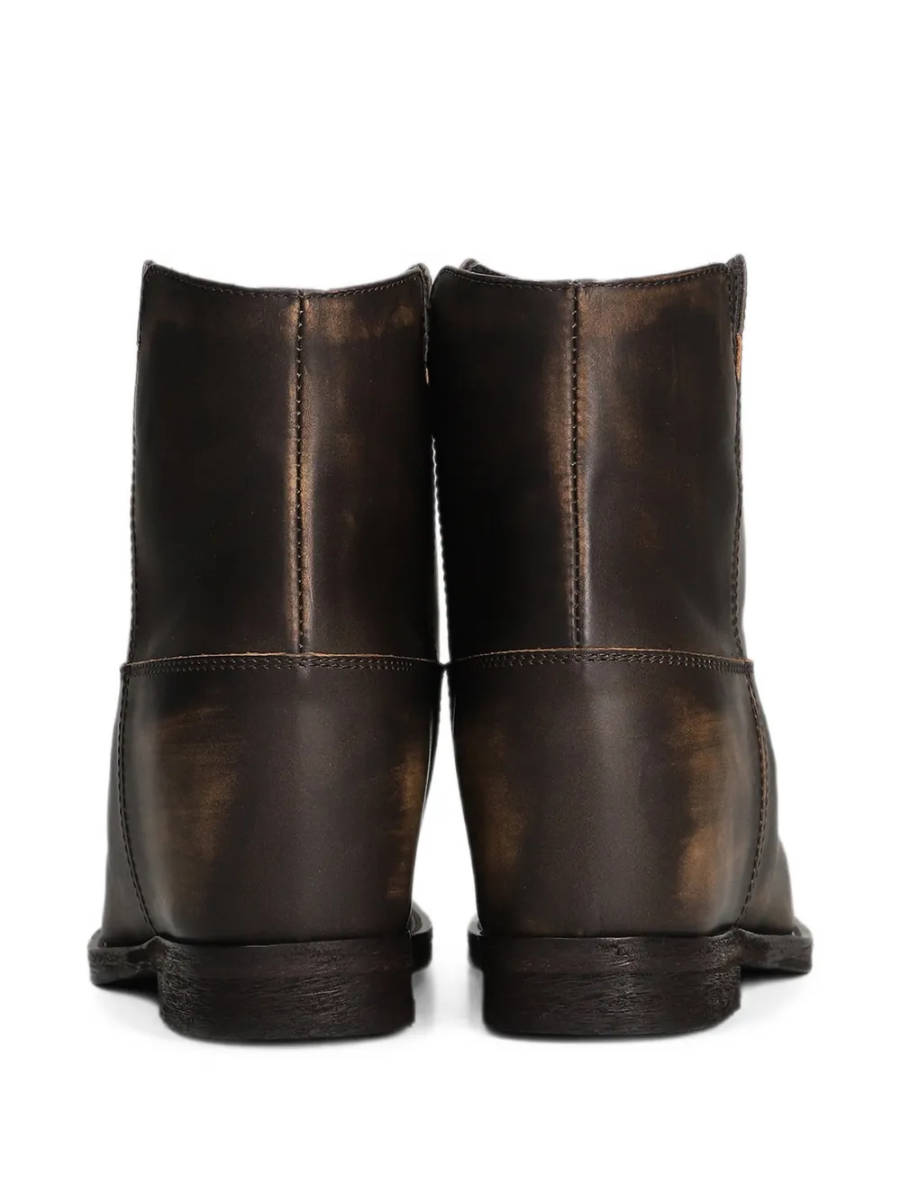 Via Roma 15 faded-effect ankle boots Bruin