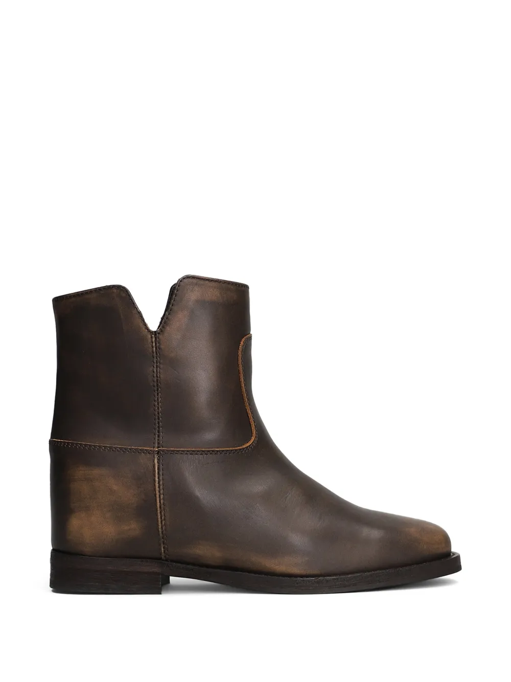 Via Roma 15 faded-effect ankle boots Bruin