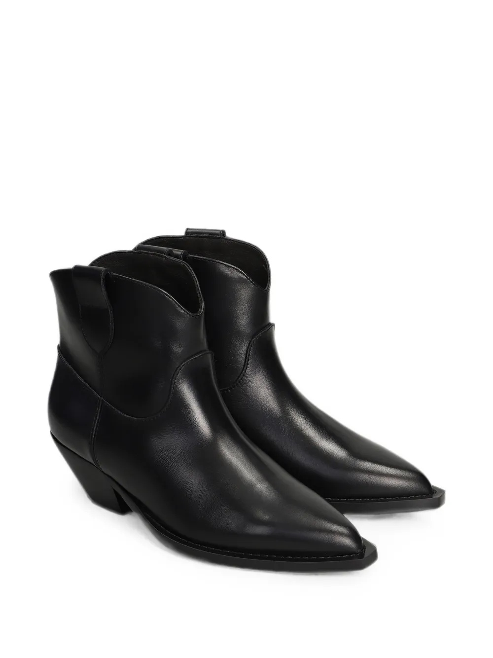 Via Roma 15 pointed-toe ankle boots Zwart