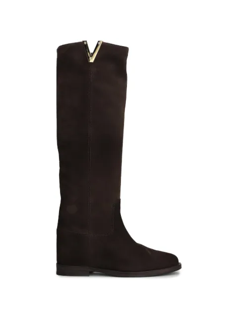 Via Roma 15 inner-wedge-heel knee-high boots