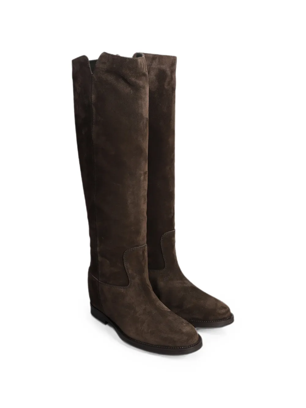 Via Roma 15 internal wedge-heel knee-high boots Bruin