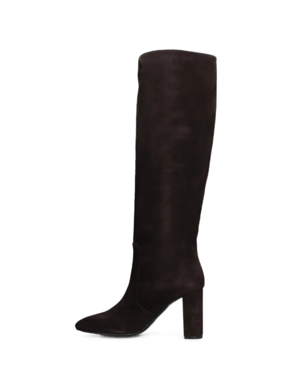 Via Roma 15 suede block-heel boots Bruin