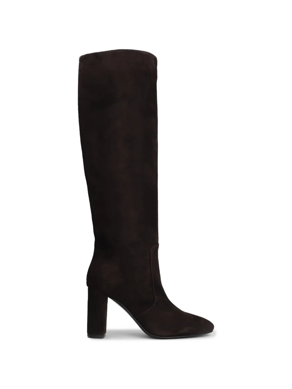 Via Roma 15 suede block-heel boots Bruin