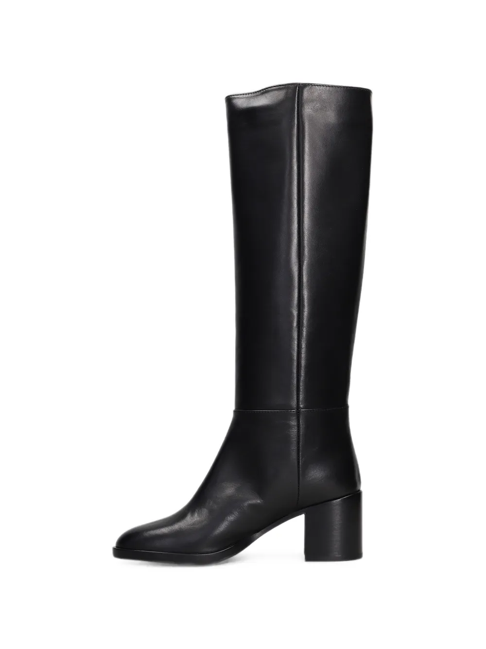 Via Roma 15 calf leather knee-high boots Zwart