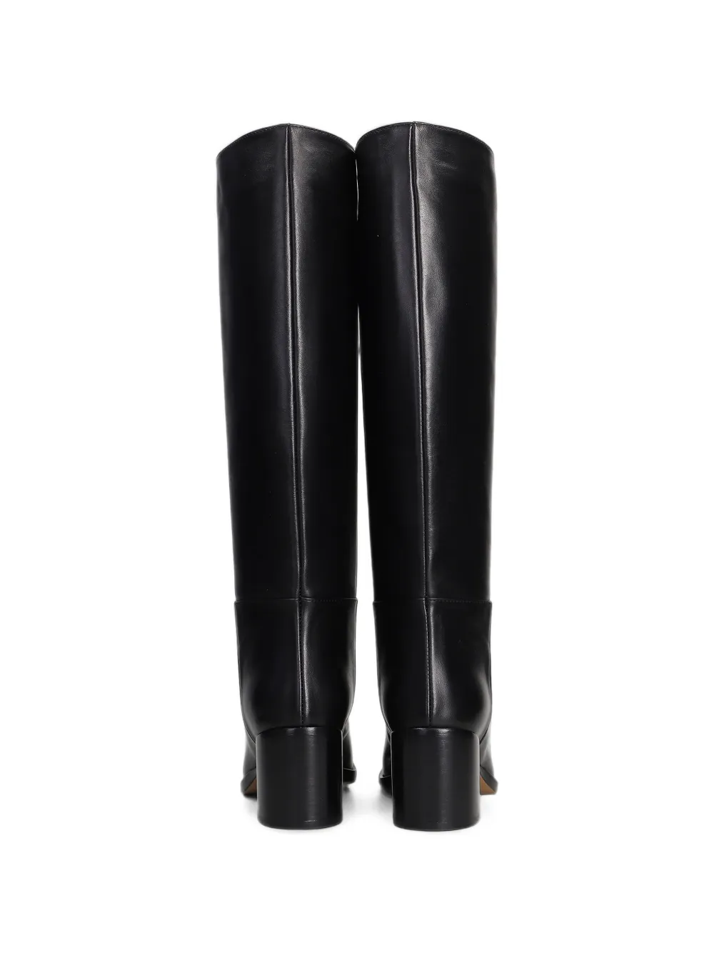 Via Roma 15 calf leather knee-high boots Zwart