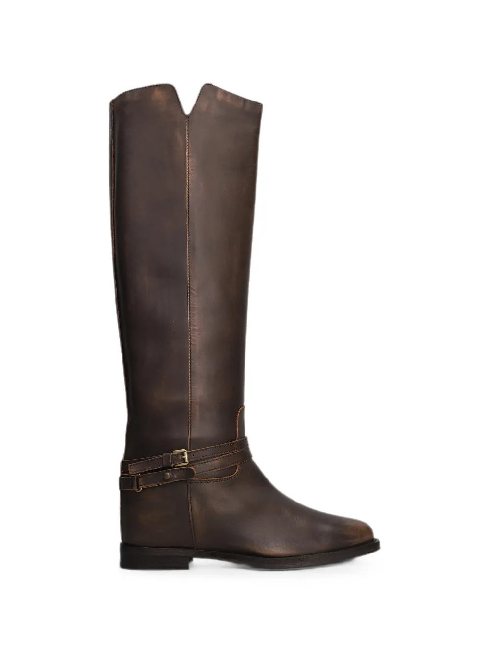 Via Roma 15 buckle-strap knee-high boots Bruin