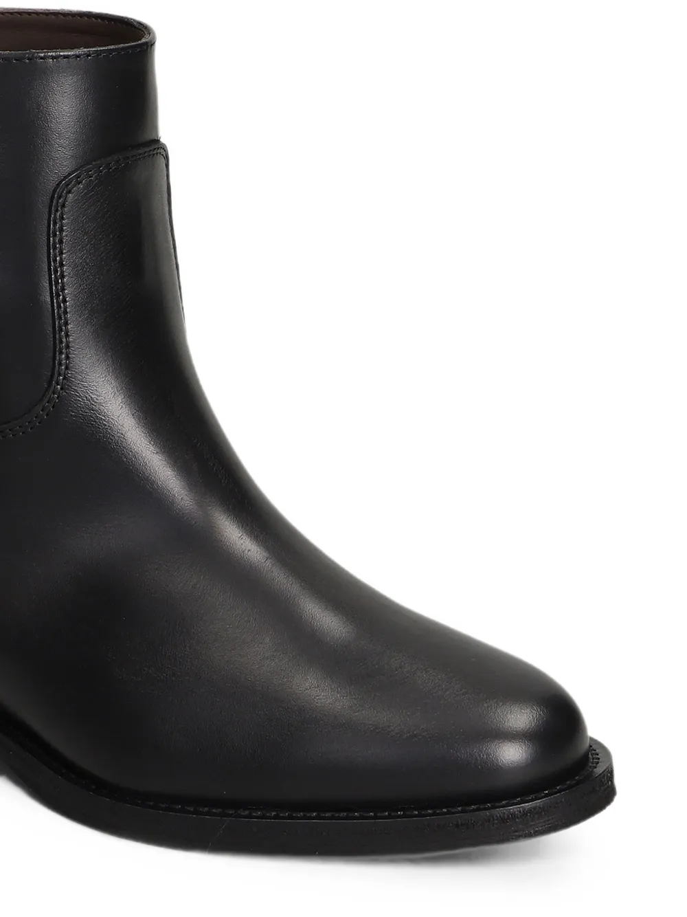 Via Roma 15 zip-fastening internal wedge-heel ankle boots Zwart