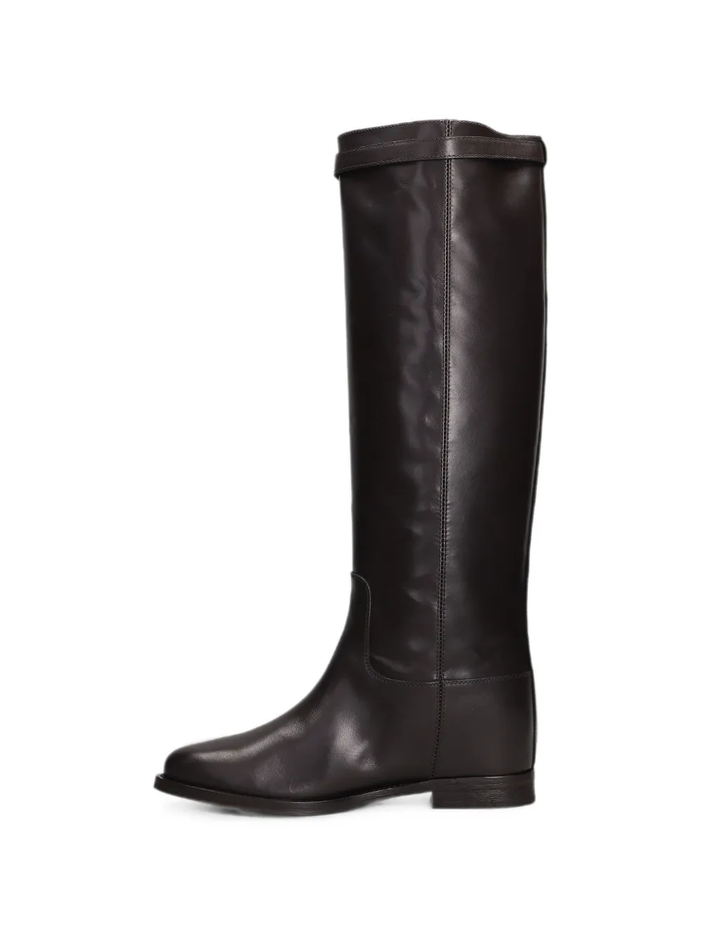 Via Roma 15 buckled leather knee-high boots Bruin