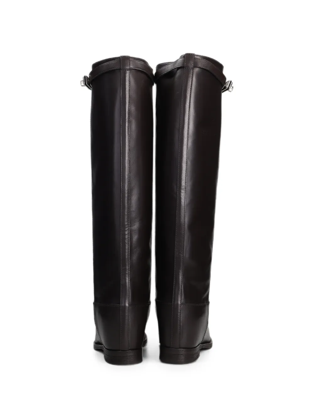 Via Roma 15 buckled leather knee-high boots Bruin