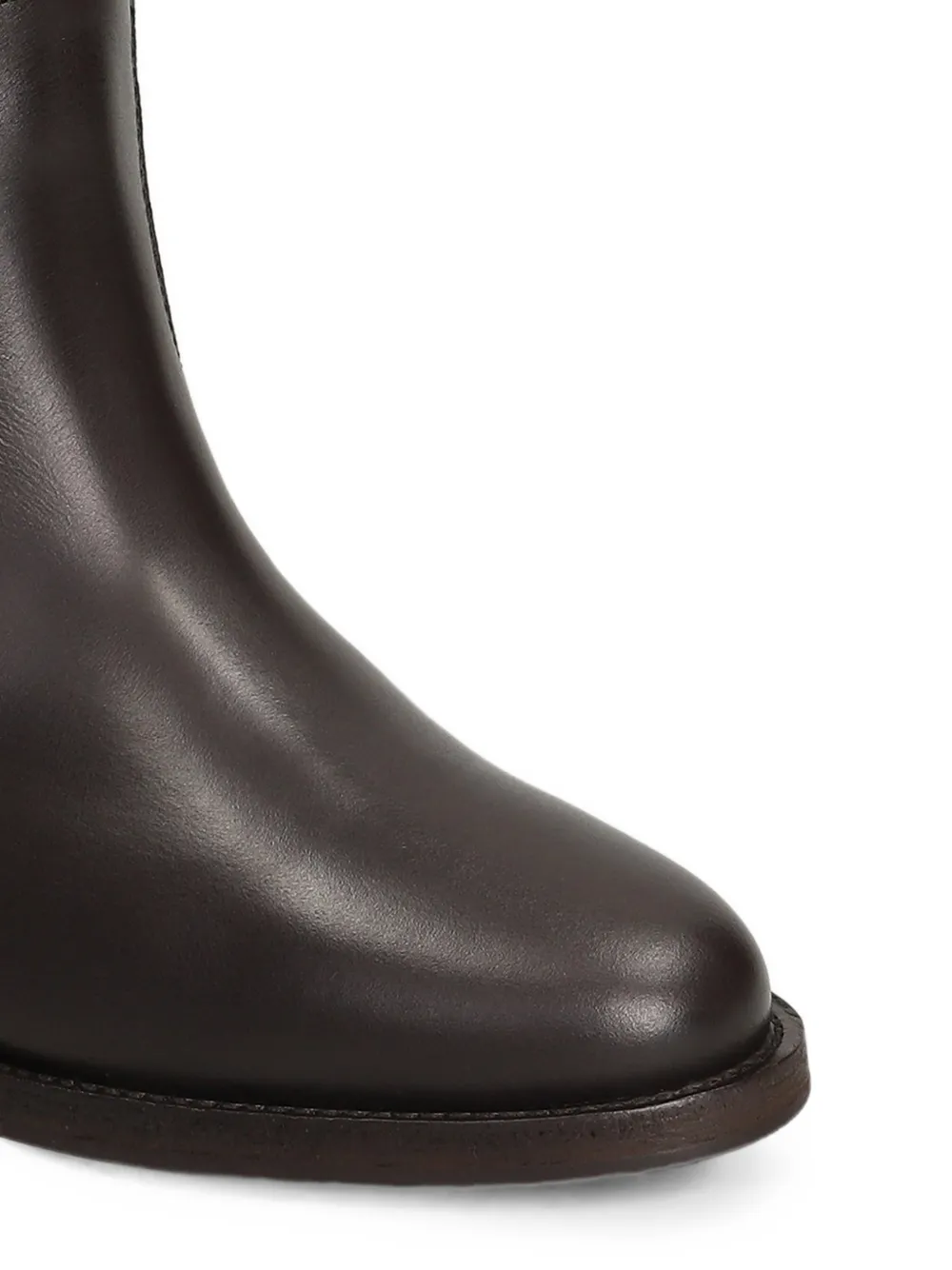Via Roma 15 V-plaque inner-wedge heel ankle boots Bruin