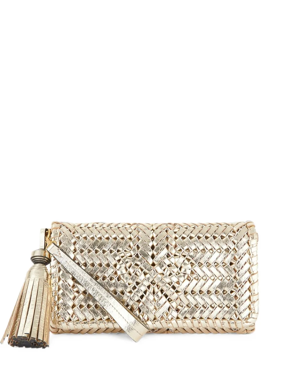 Anya Hindmarch Neeson tassel clutch bag - Oro