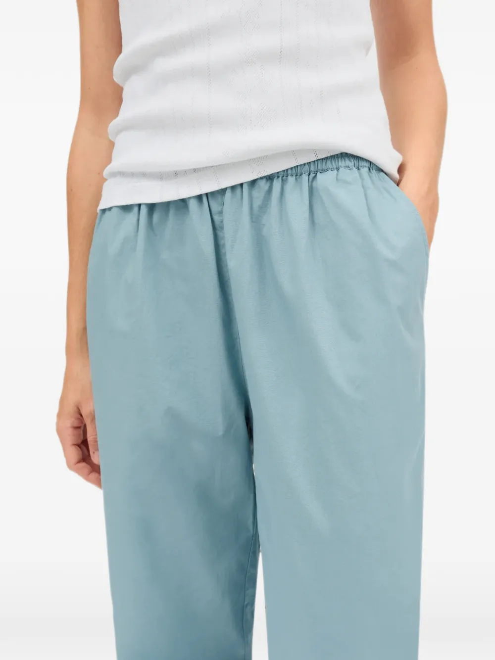 Skall Studio Edgar cropped broek Blauw