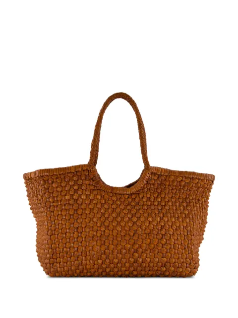 DRAGON DIFFUSION Nantucket Cactus woven leather tote bag
