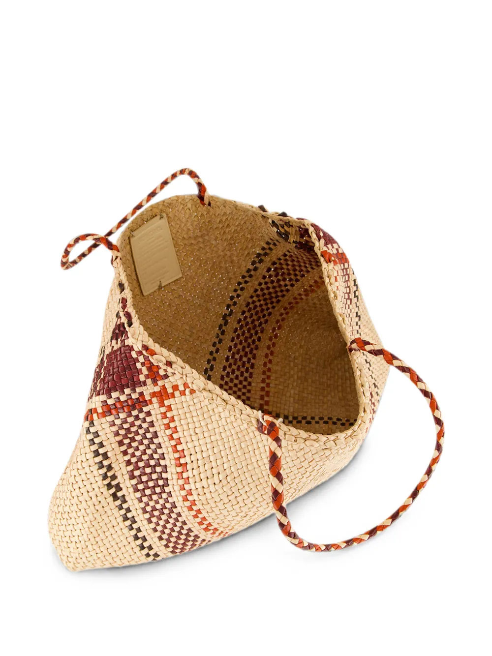 DRAGON DIFFUSION Grote Maori Sophie geweven shopper Beige