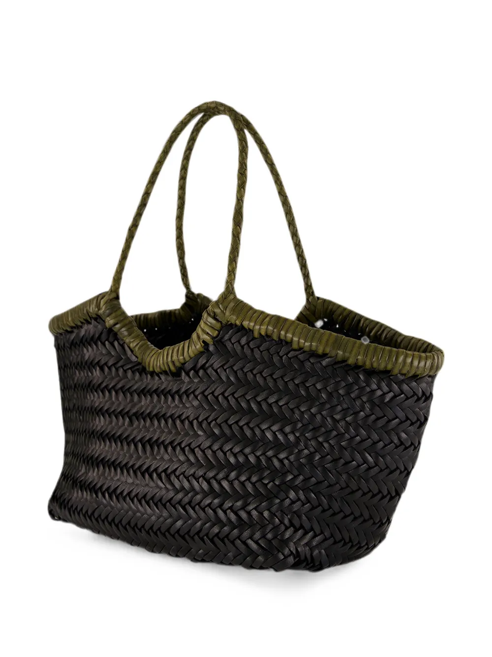 DRAGON DIFFUSION Nantucket leren shopper Zwart