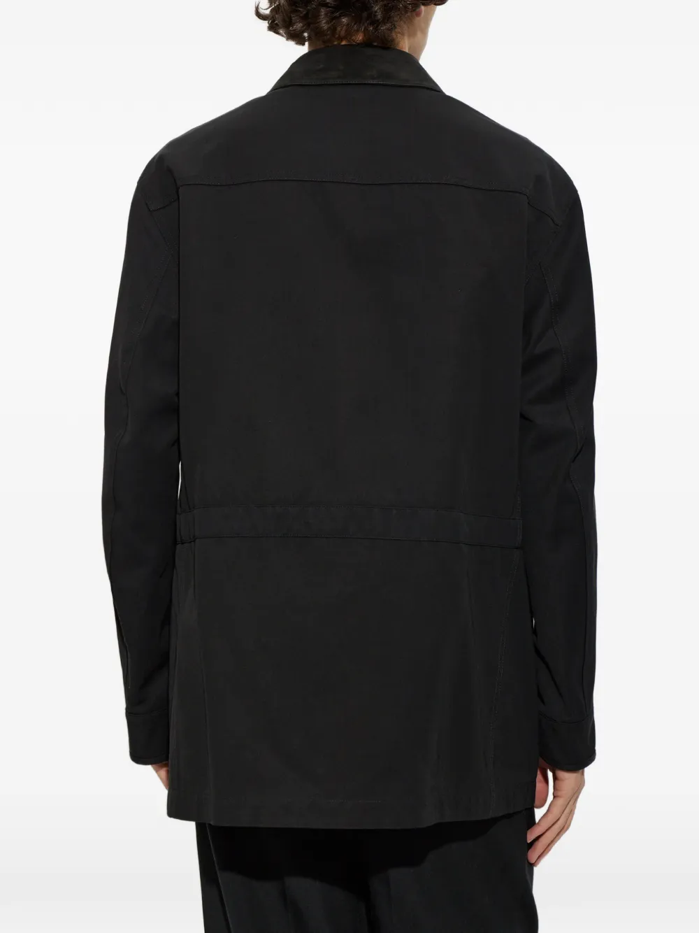 TOM FORD Jack met twill kraag Zwart