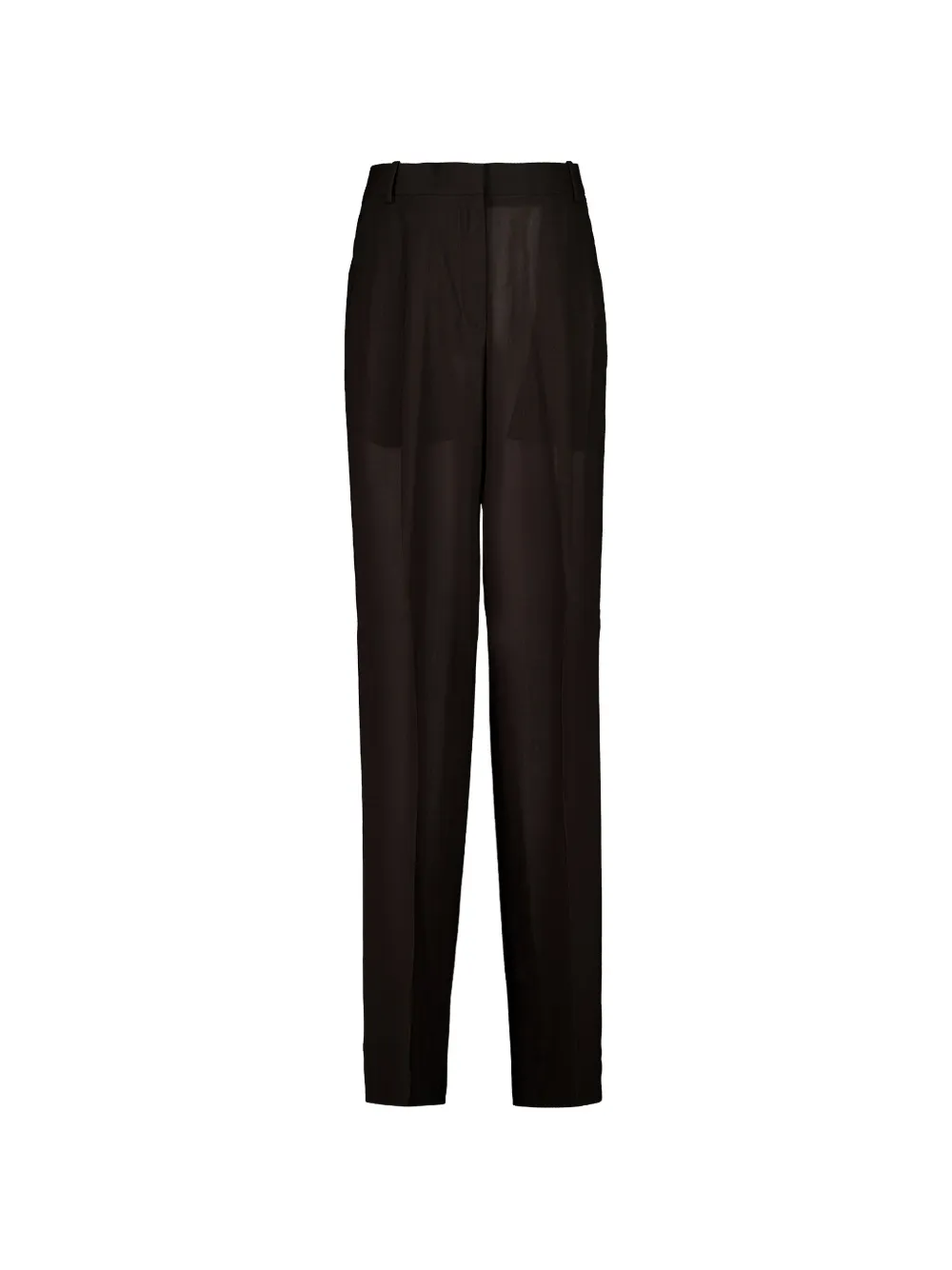 TOM FORD wide-leg pleated wool trousers - Braun