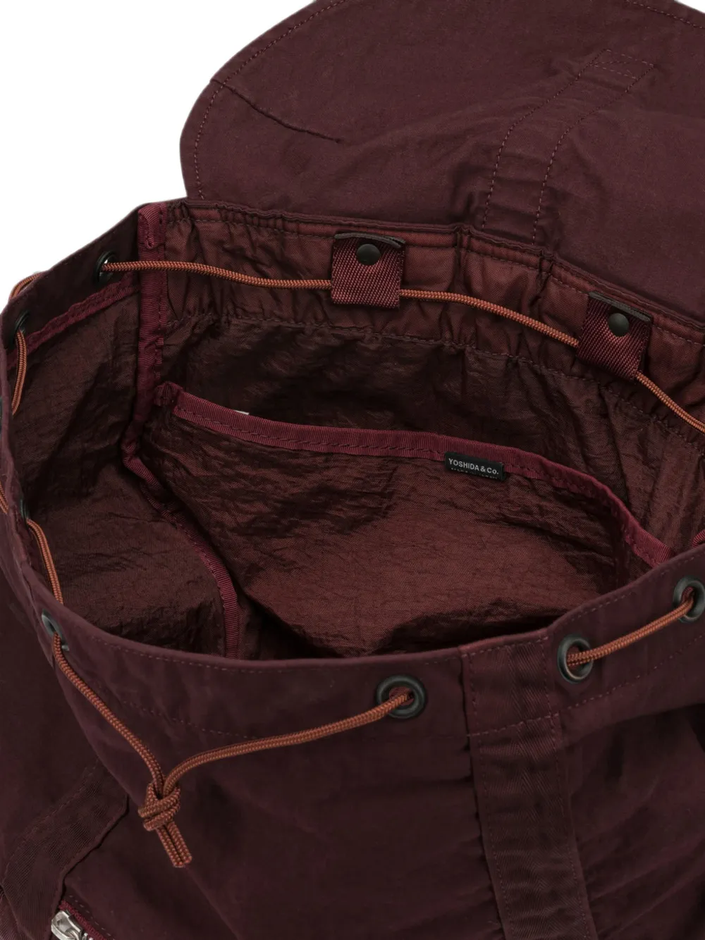 Porter-Yoshida & Co. Crag rugzak met trekkoord en gespsluiting Rood