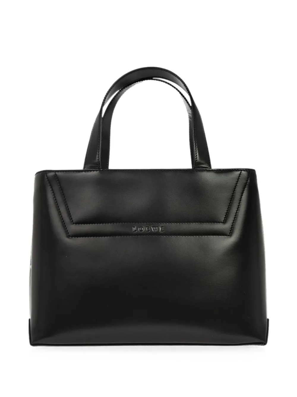 Loewe Pre-Owned 1990-2000s debossed logo tote bag - Schwarz