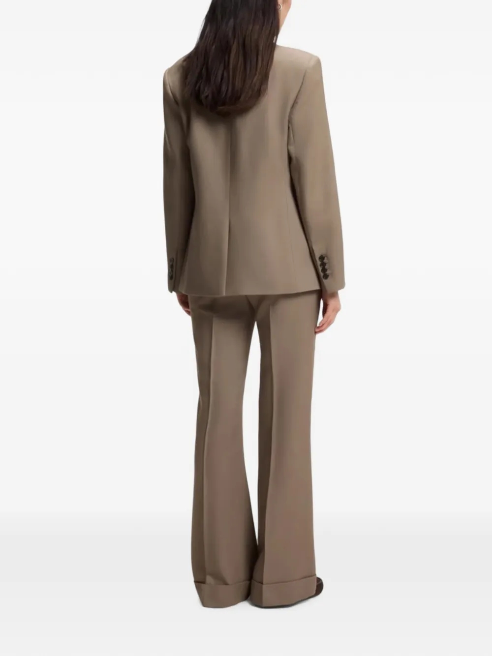 BOSS Blazer met dubbele rij knopen Bruin