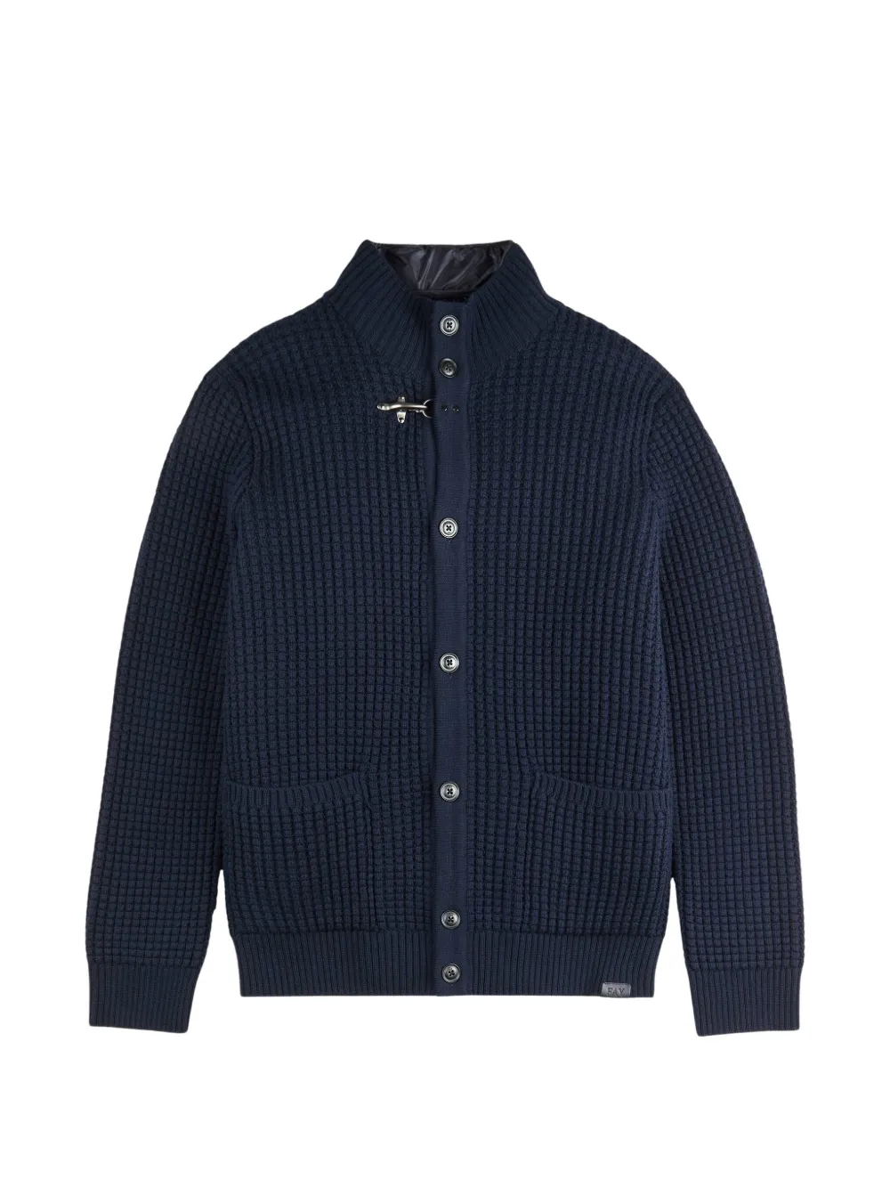 Fay 3-in-1 waffle-knit cardigan - Blue