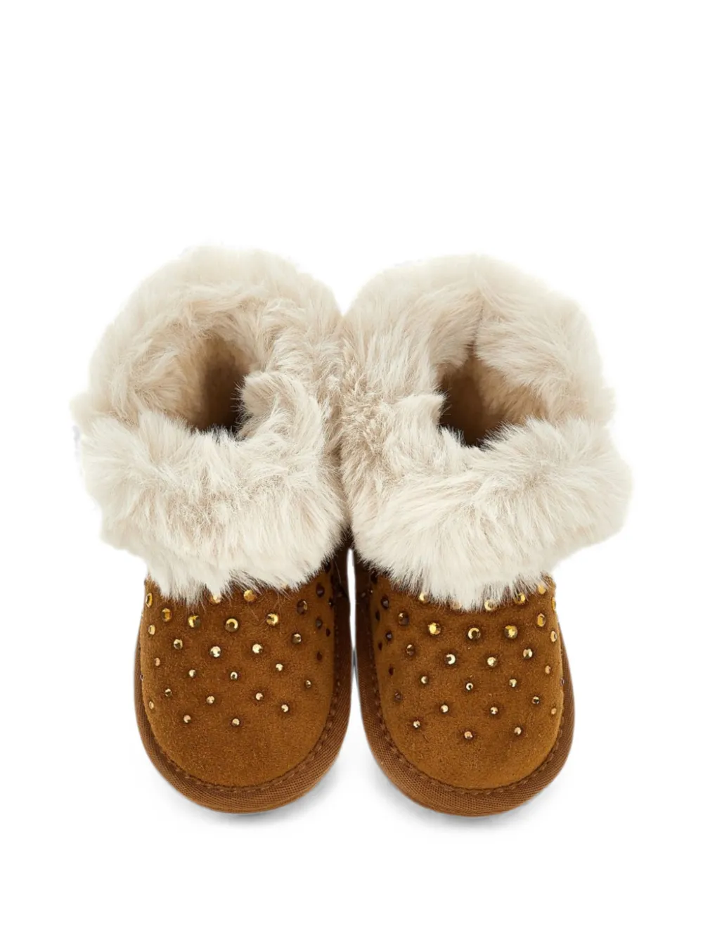 Monnalisa crystal-embellished boots Bruin