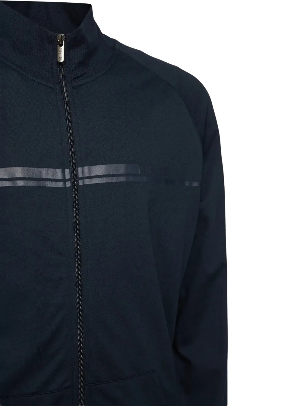 BOSS Authentic trainingsjack met logoprint en rits Blauw
