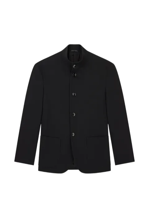 Giorgio Armani mandarin-collar virgin wool jacket