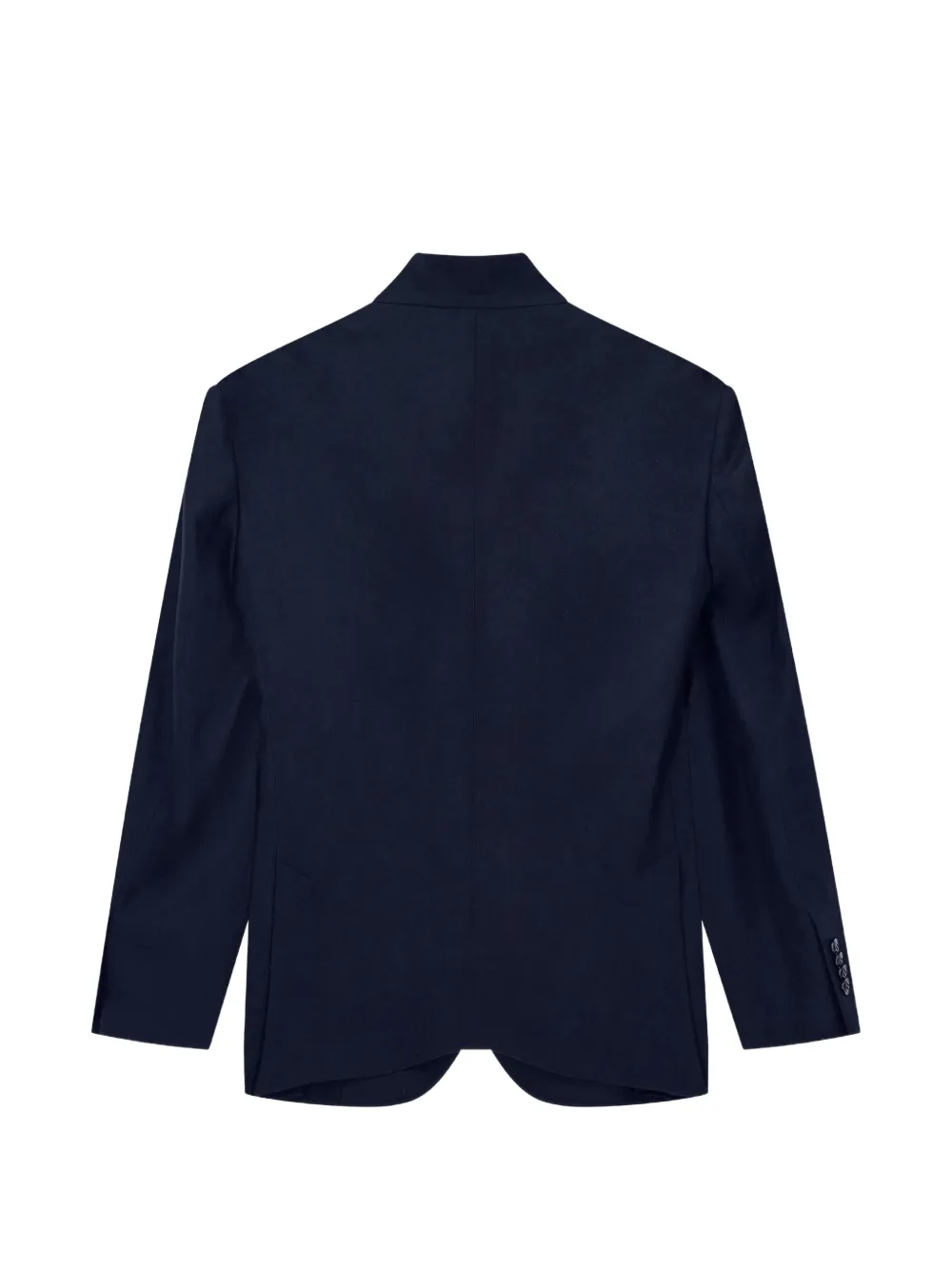 Giorgio Armani Wollen blazer met ronde opstaande kraag Blauw