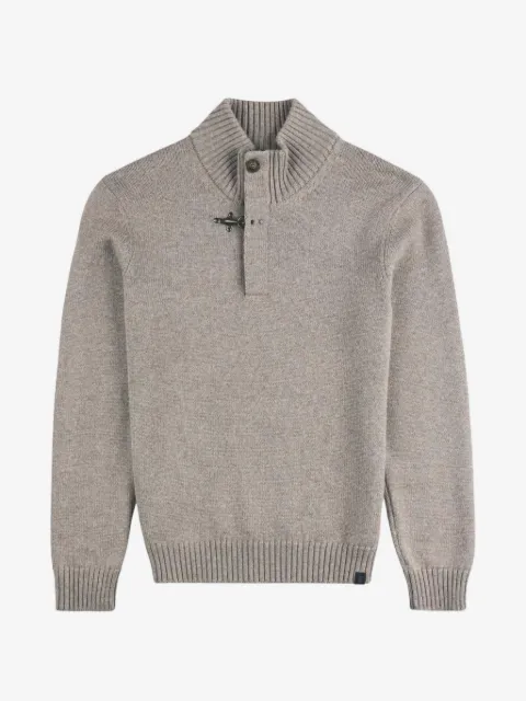 Fay toggle-fastening wool sweater