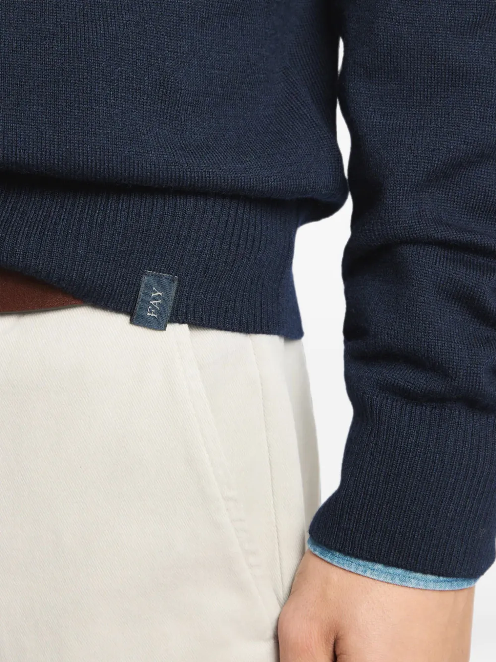 Fay Trui met hoge hals Blauw