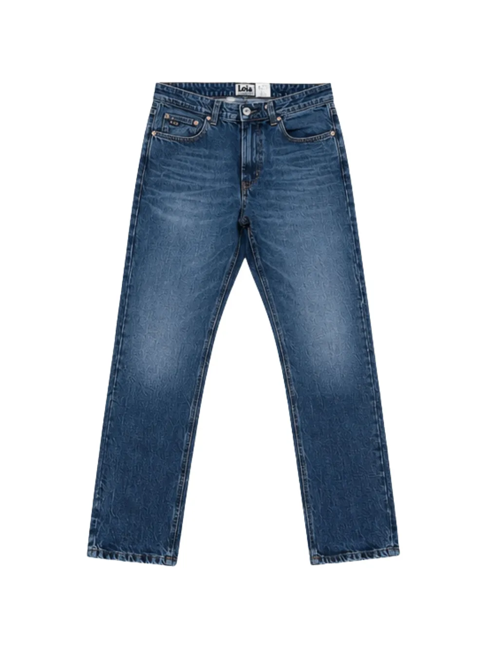 Iois straight-leg faded-effect jeans - Blau