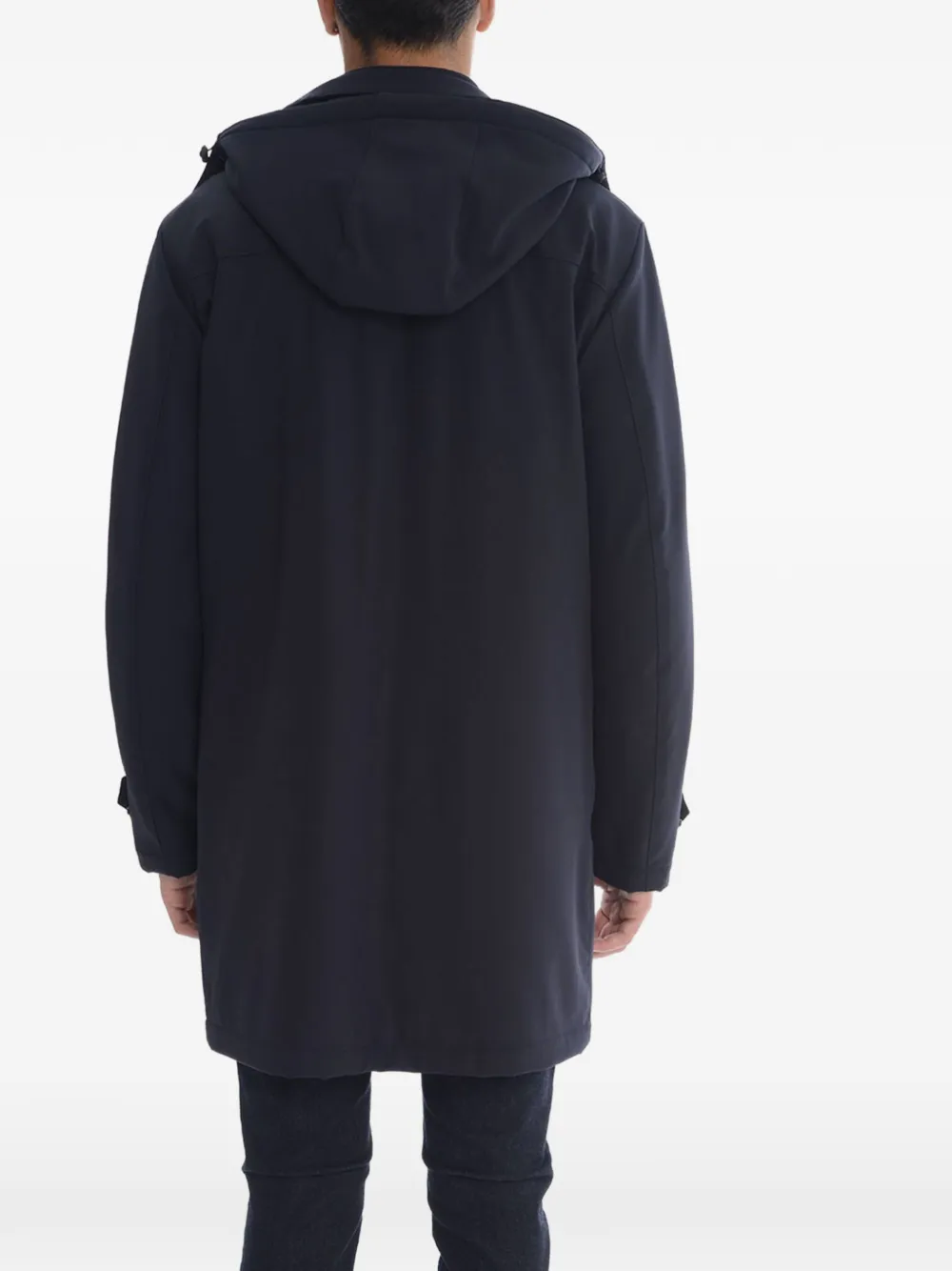 Fay Jas met knoopsluiting en gelaagde hals Blauw