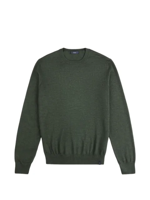 Fay crew-neck ribbed-trim sweater