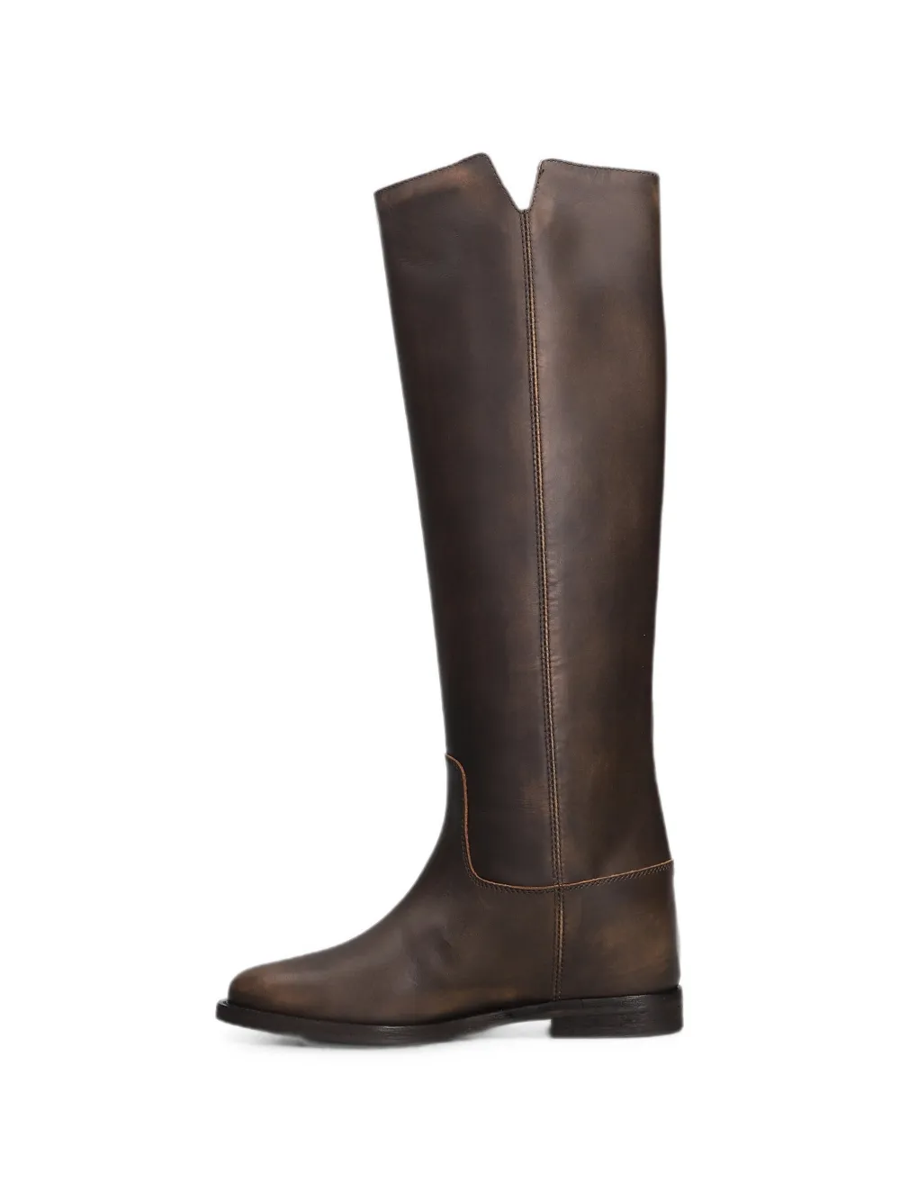 Via Roma 15 V-cut knee-high boots Bruin