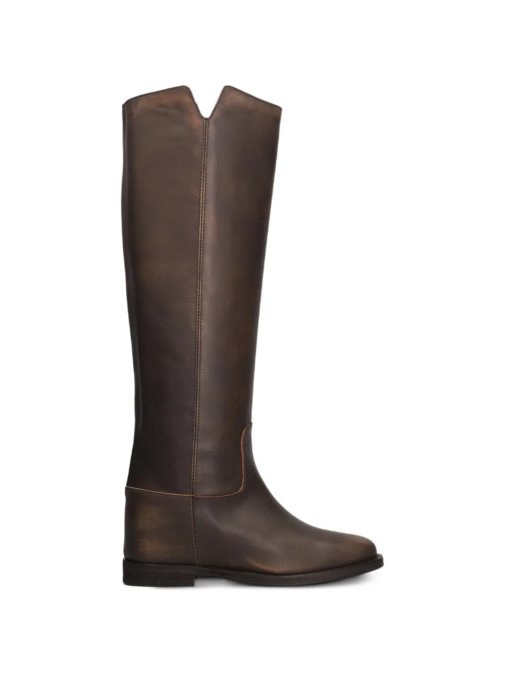 Via Roma 15 V-cut knee-high boots Bruin
