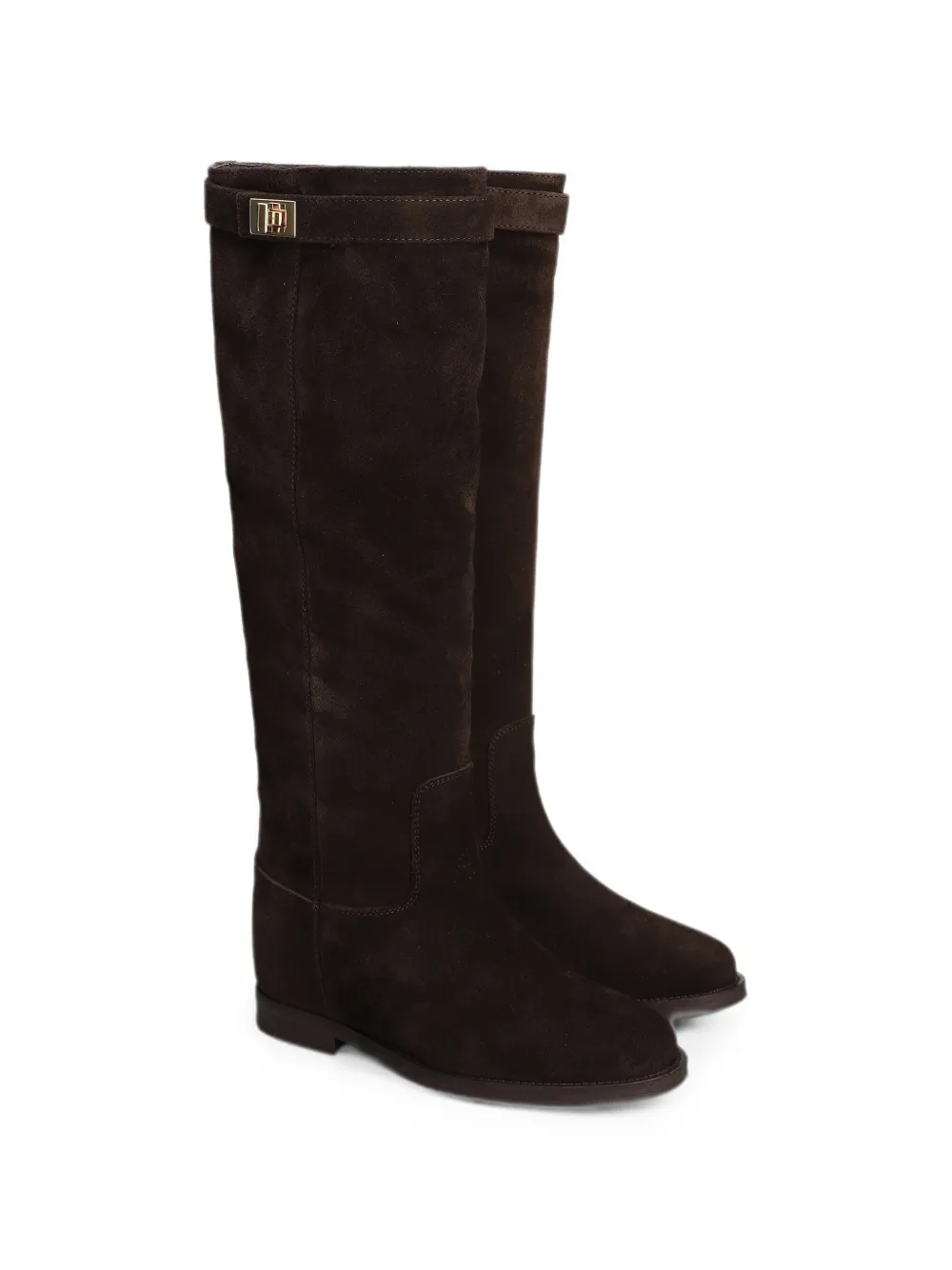 Via Roma 15 inner-wedge-heel knee-high boots Bruin