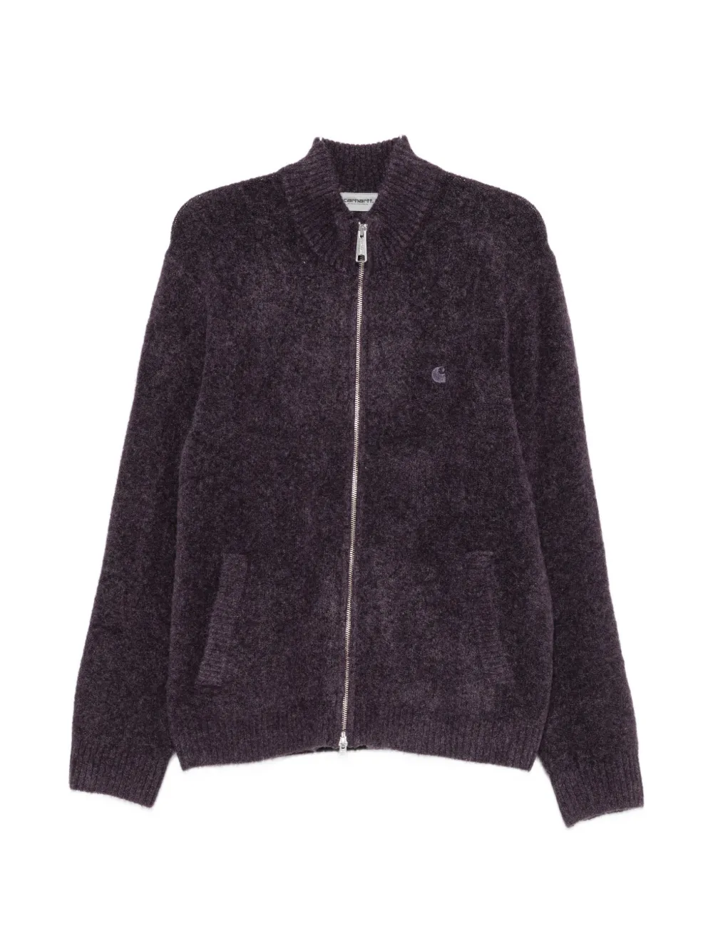 Carhartt WIP Curtis logo-embroidered cardigan - Violett