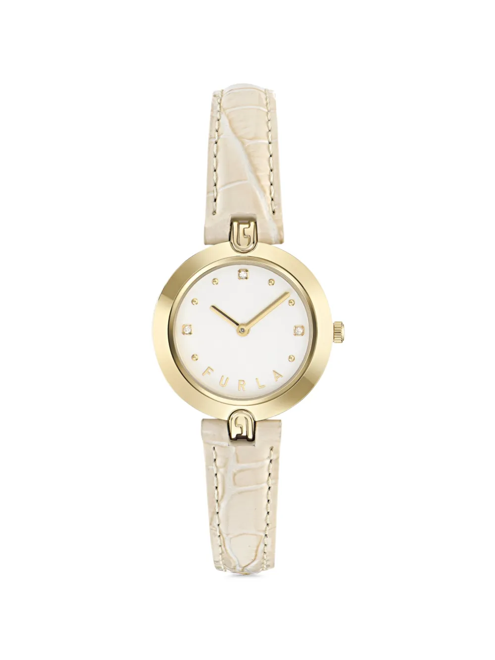 Furla montre Logo Links 28 mm - Blanc Furla montre Logo Links 28 mm - Blanc