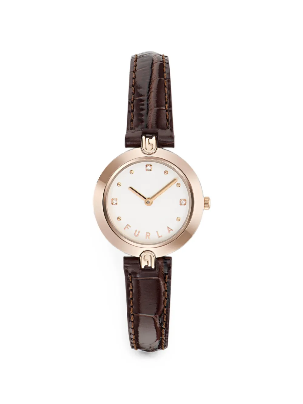 Furla Orologio Logo Links 28mm - Bianco