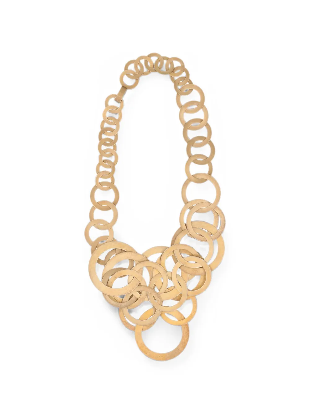 Vintage interlocking hoop necklace - Oro