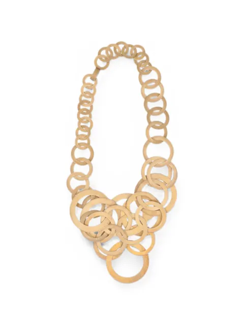 Vintage interlocking hoop necklace