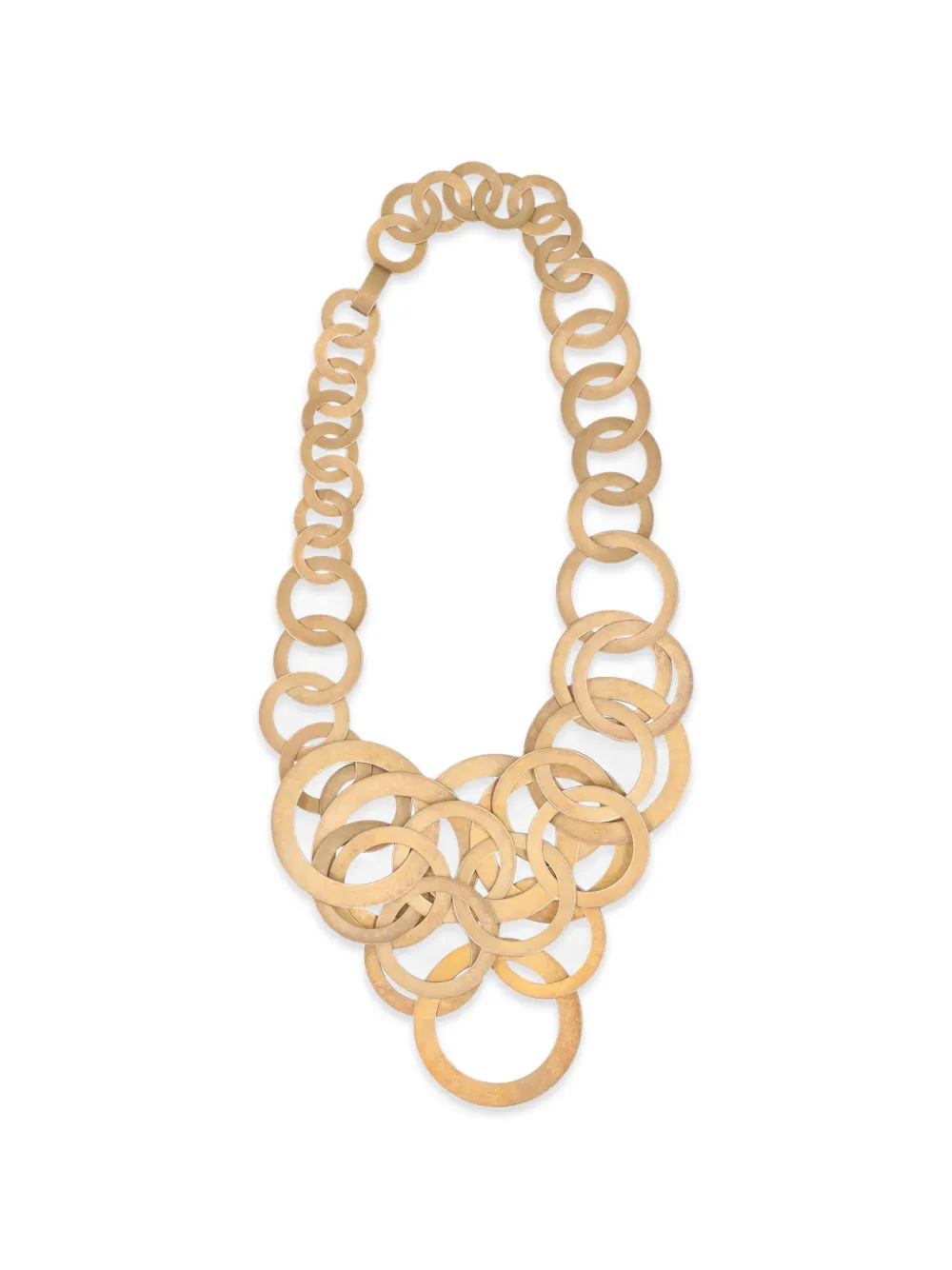 Vintage interlocking hoop necklace - Oro