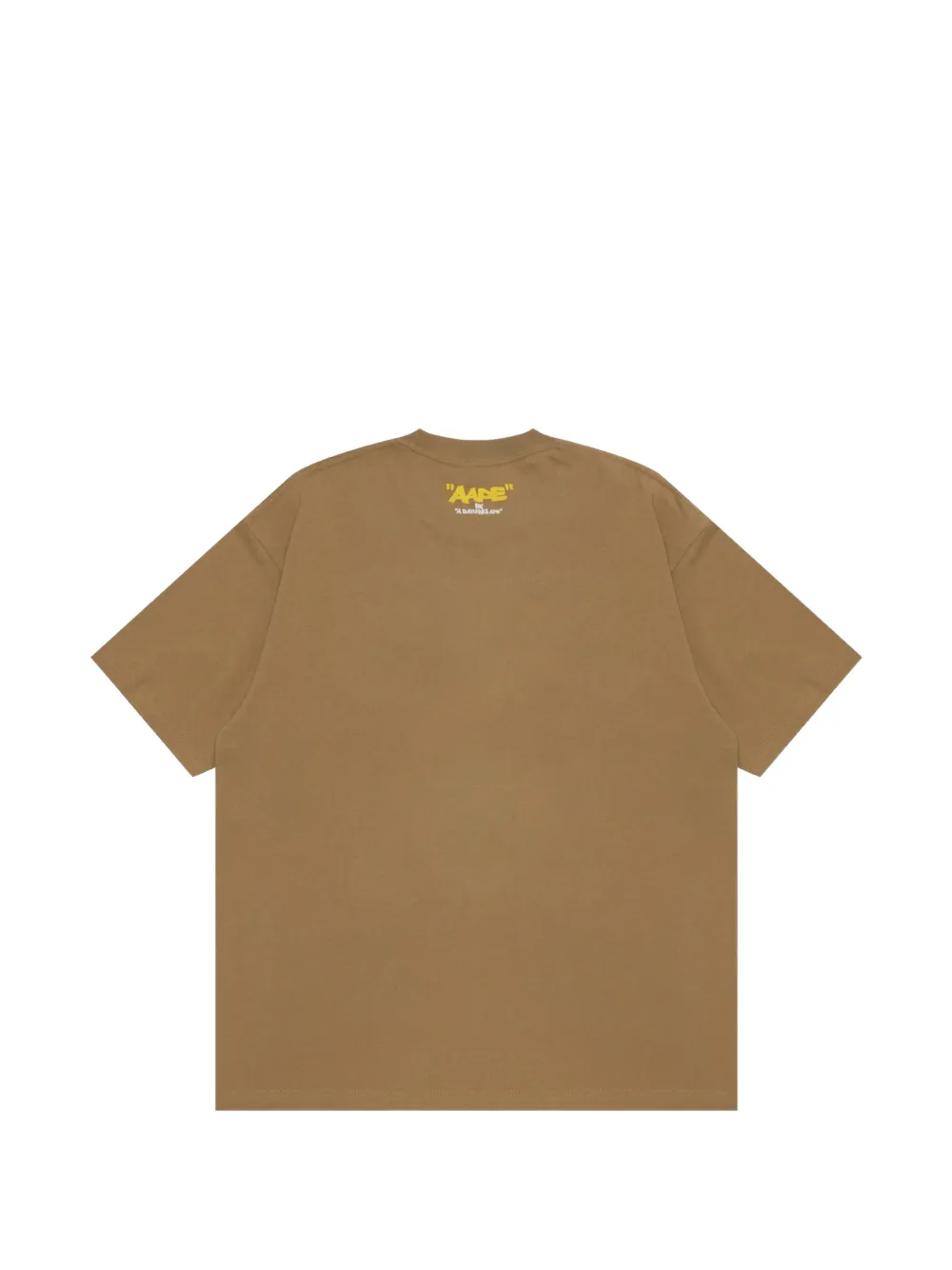AAPE BY *A BATHING APE AAPENOW T-SHIRT MET GRAFISCHE PRINT Beige