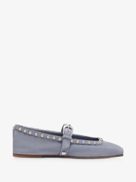 Stuart Weitzman Perry stud-embellished ballet flats